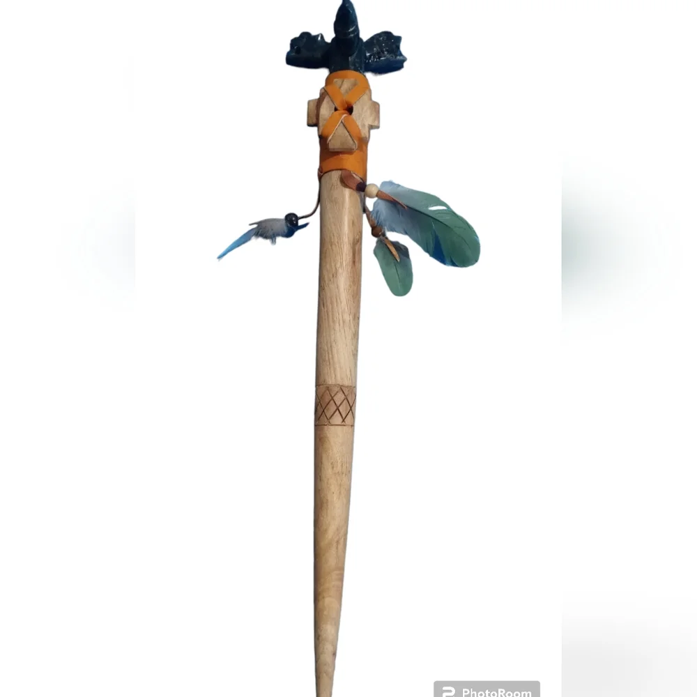 Baculo or Staff of Peruvian Command of the Shaman Andean Culture Cusco